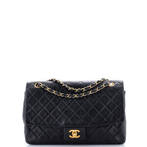 Chanel Large Vintage CC Chain Flap Bag Quilted Lambskin
